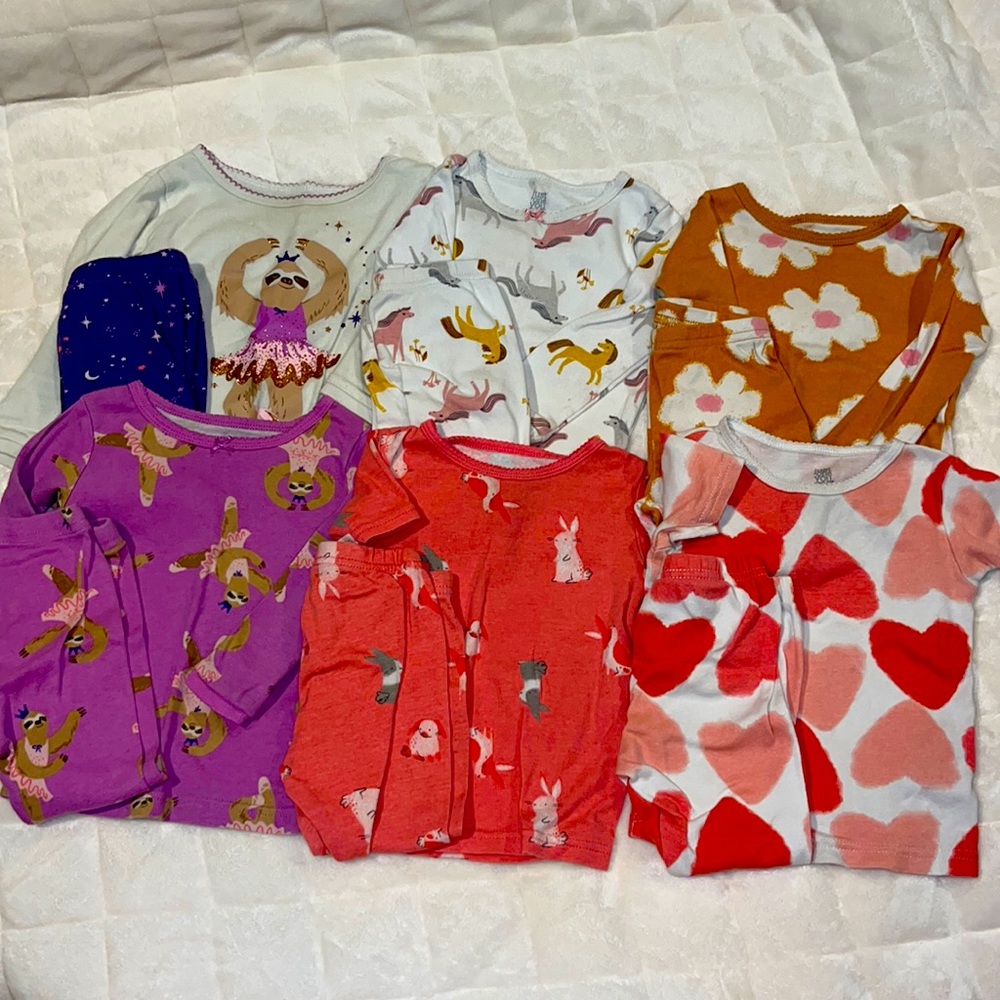 Baby Girl 18M Huge Sleeper PJ Bundle!